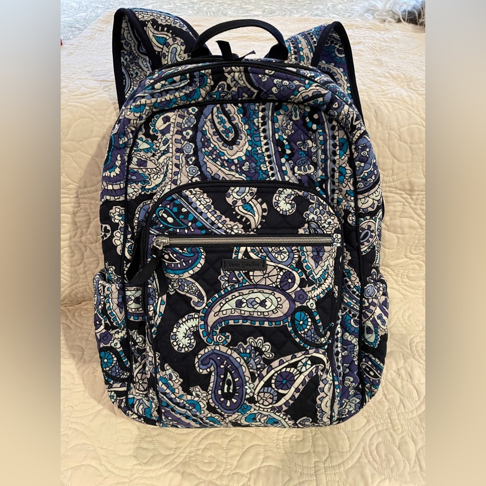 Vera Bradley Campus Backpack -Deep Night Paisley